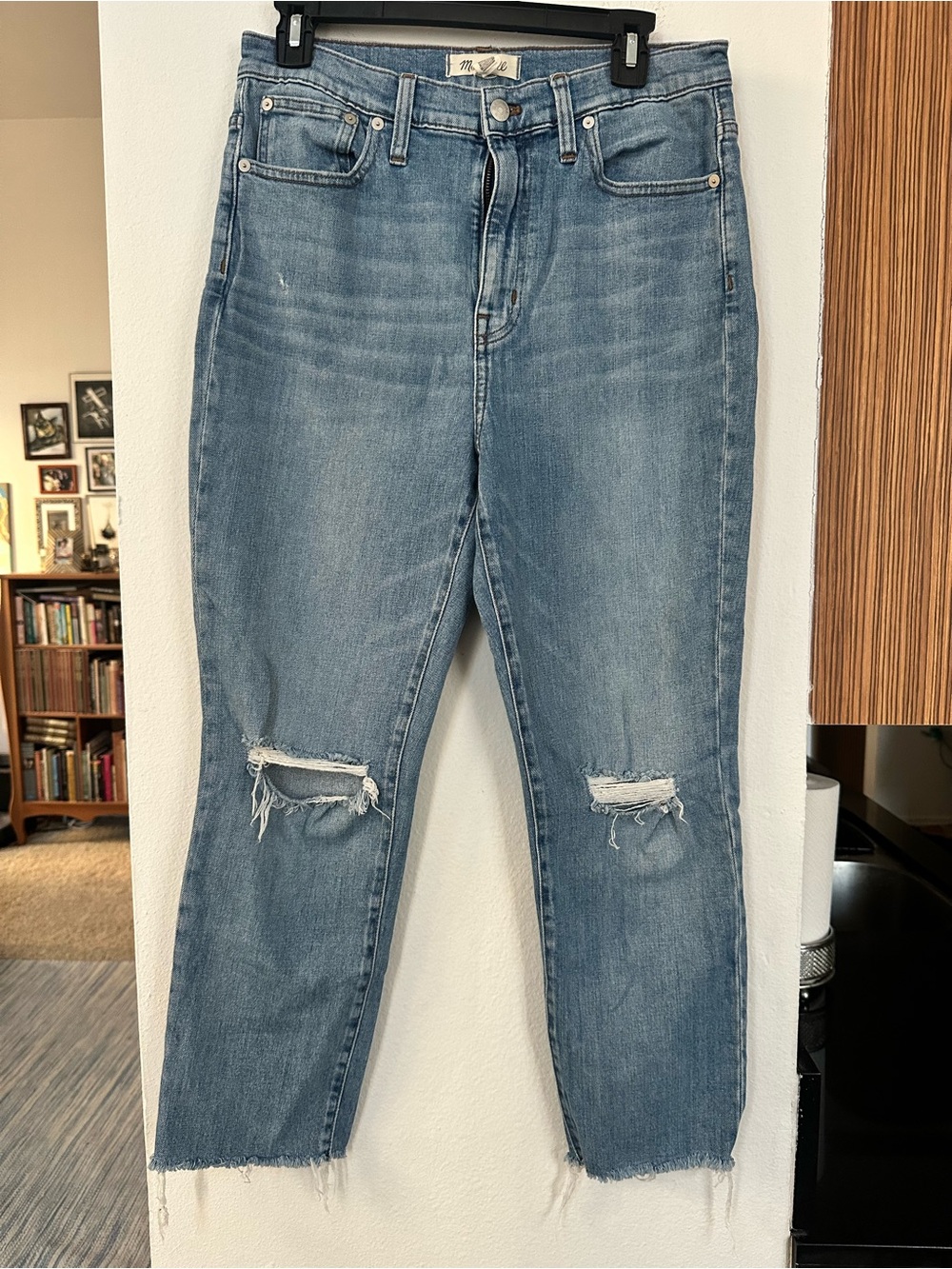 Madewell High-Rise Distressed Women’s Blue Jeans